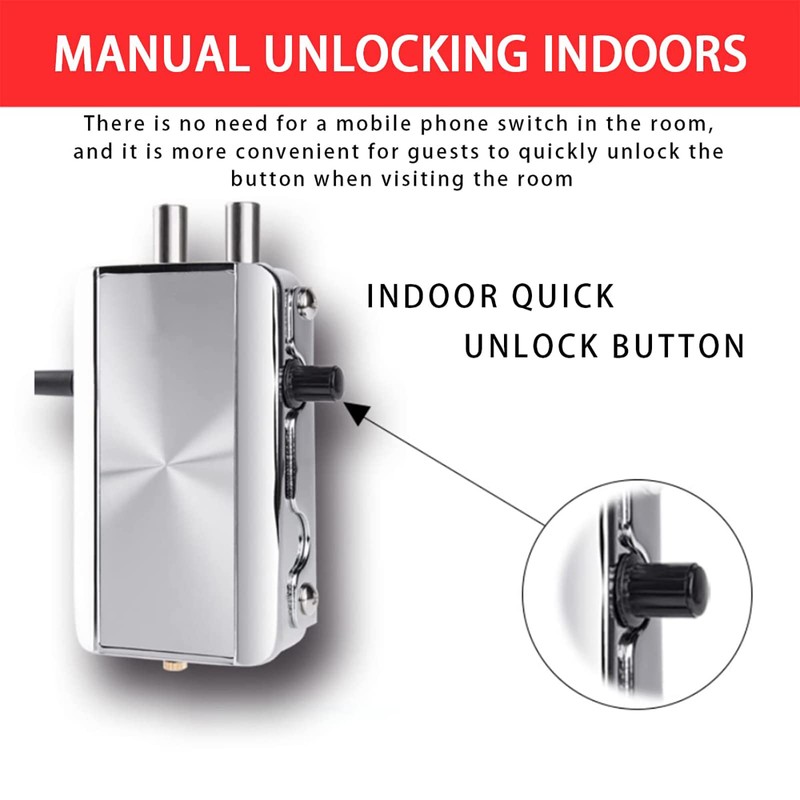 VLUOO Electronic Deadbolt Door Lock, Anti-Theft Remote Deadbolt Door Lock