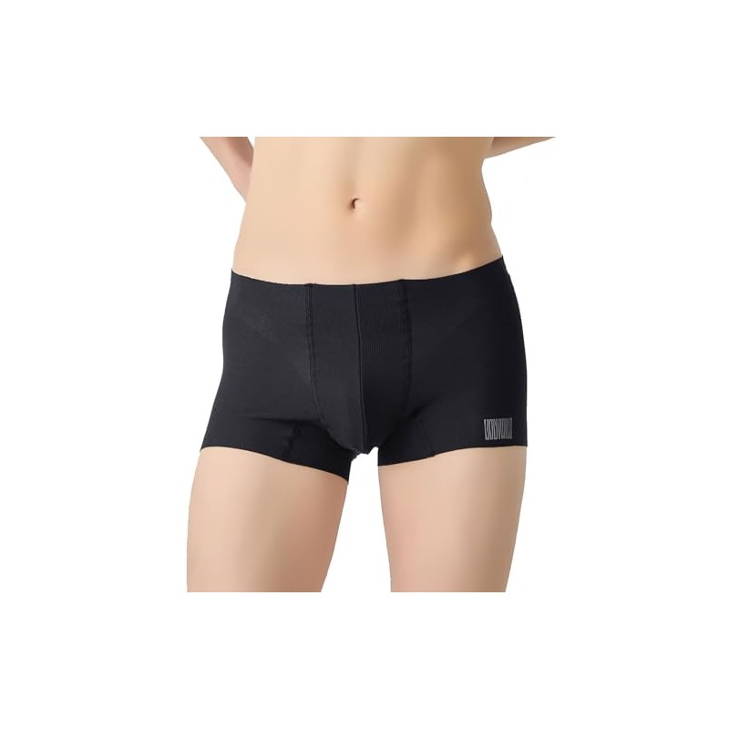 Body Wild Men's Boxer Briefs, AIRZ Cut-off, No Elastic Waist,
