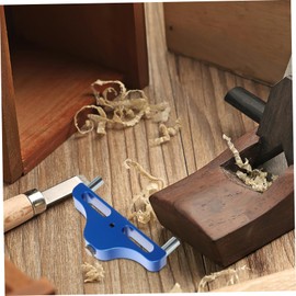 Operitacx Aluminum Alloy Center Marking Tool 95mm Woodworking Wire Gauge Scribe for Accurate Edge Marking for Carpenters and DIY Projects Random Color