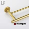JQK Bathroom Hardware Set, 5-Piece Bath Accessories Set Brushed Gold