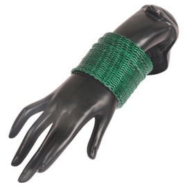 NEW! Touchstone Indian Bollywood Handcrafted Attractive Zigzag Pattern Vibrant Green Color Wrist Enhancer Elegant Designer Jewelry Bracelets Bangle. Set Of 24 For Women.