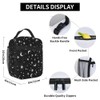 YETTA YANG Black And White Moon Star Portable Lunch Bag