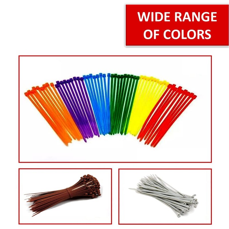 Kable Kontrol Cable Zip Ties 100 Pcs 4 Inch Black,