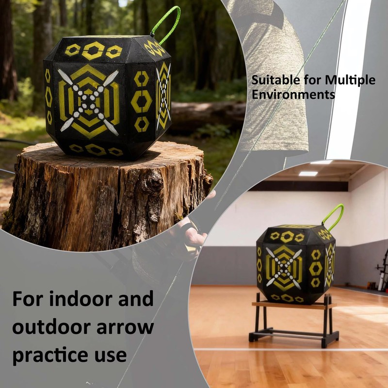 Archery Targets 18-Sided Portable Shooting Foam Target Block Cube with