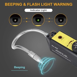 Refrigerant Freon Leak Detector with Indicator Light, High Accuracy and Instant Halogen Gas Leakage Tester for HFCs CFCs CFCs Halogen R134a R410a R22a Air Condition HVAC