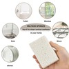 12 Pcs Natural Kitchen Sponge, Plant Based Non Scratch Scrub