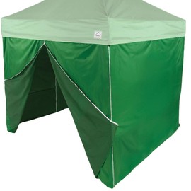 Impact Canopy 10-Foot Canopy Tent Wall Set, 1 Solid Sidewall and 1 Middle Zipper Sidewall Only, Kelly Green