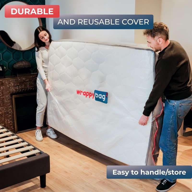 WRAPPYBAG – Protective Plastic Mattress Case — Baby Size —