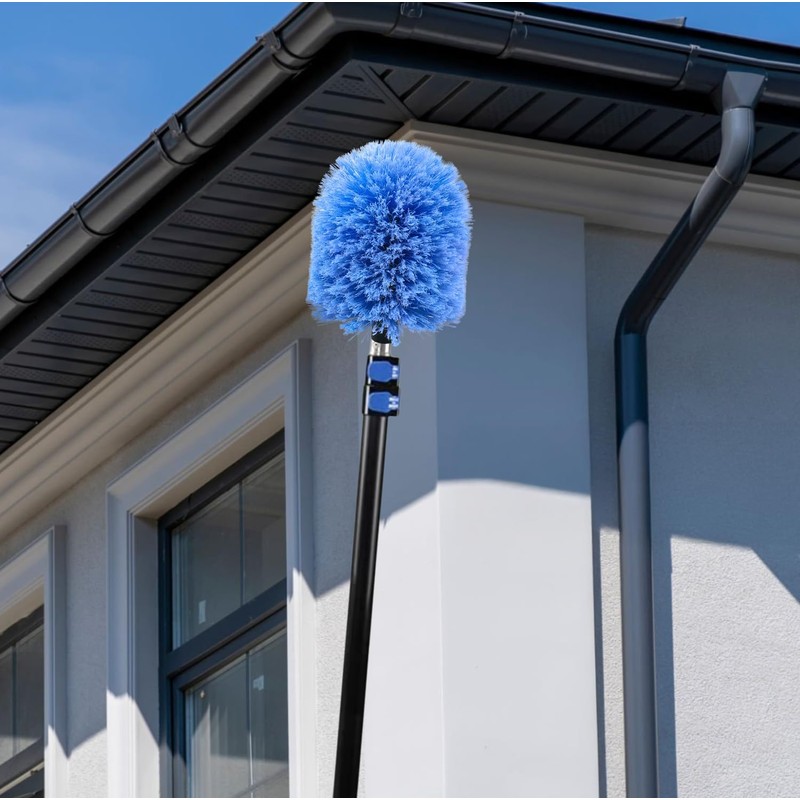 4 Pack Screw on Webster Cobweb Duster Head for Pole,Spider