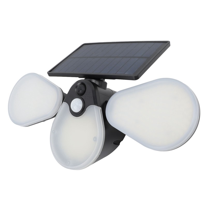 Solar Garden Lights Professional Waterproof 3 Heads Rotation High Power