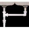 KEENEY 125-16QLK Push Fit Double Bowl Sink 16-in End Outlet