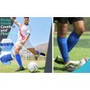 2Pack Soccer Shin Guards Shin Pads,IGUGIG Calf Compression Sleeve with