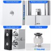 TAILONZ PNEUMATIC 20mm Bore 100mm Stroke Double-Rod Double-Acting Aluminum Pneumatic