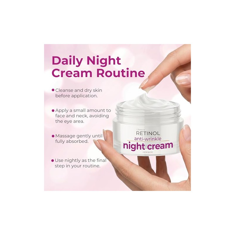 Skincare LdeL Cosmetics Retinol Night Cream, 1.7-Ounce Jar