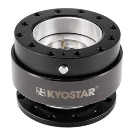 Kyostar Titanuim Steering Wheel Quick Release Aluminum Hub Adapter Boos Kit (Black)