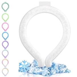 Shrykury Neck Cooler, Ice Neck Ring, Cool Neck Ring, Cooling Goods, Heatstroke Prevention, 28°C, Neck Cooling, Natural Freezing, Cooling Sensation, Neck Cooling Goods, Cooling Tube, Can Be Repeatedly