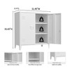 MIOCASA Metal Storage Cabinet with Locking Double Doors, Lockable Steel