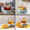 KEISSCO Teapot Warmer, Ceramic Teapot Heater with Cork Cushion Coffee