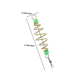 Mipcase 60pcs Glow in The Dark Carp Fishing Feeder Cage Olive Spring Bait Holder Carp Bait Holder Luminous Olive Shape Spring Fishing Feeder Rigs