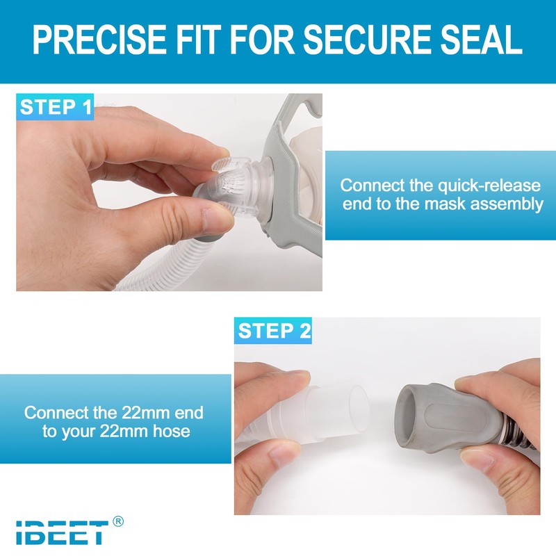 Replacement Tube Assembly for Wisp Nasal Mask, IBEET Short Tube