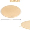 GDGZJJD Extra Large Pizza Stone 22" x 14",Cooking Stone for