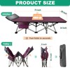 LILYPELLE Folding Camping Cot, Heavy Duty Sleeping Cots with Carry