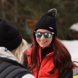 509 ADULT BLACK FLECK Beanie With POM - One Size - NEW