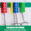 VODAFQS 6 pieces building blocks key ring, plastic pendant key