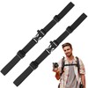 JIEYAO Adjustable Chest Strap Backpack, Pack of 2 Chest Strap