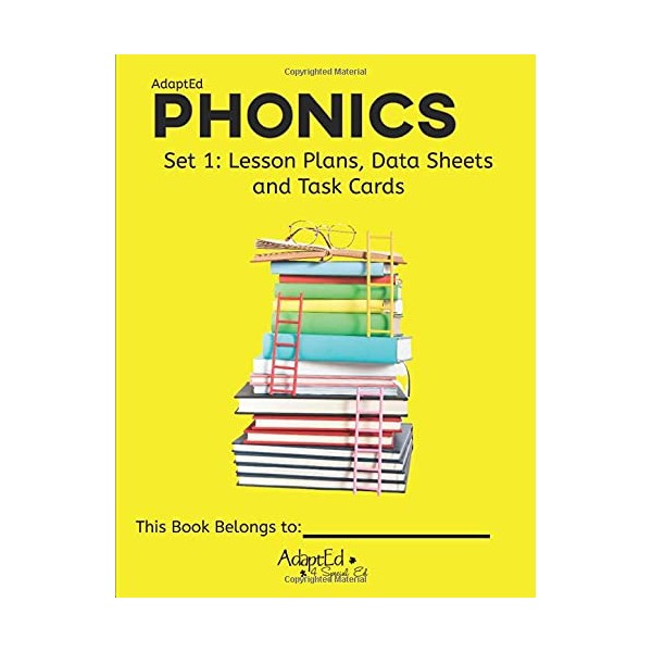 AdaptEd Phonics Set 1 Lesson Plans Data Sheets and Task