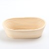2 Pieces Natural Rattan Oval Banneton Bread Baking Basket for