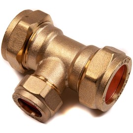 22mm x 22mm x 15mm Compression Reducing Tee