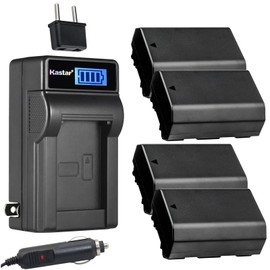 Kastar 4-Pack NP-FZ100 Battery and LCD AC Charger Compatible with Sony NP-FZ100 FZ100 Battery, Sony BC-QZ1 Sony NPA-MQZ1K Charger, Sony VG-C3EM Grip, Sony Alpha A9 α9 A7 α7 A6600 α6600 Series Cameras