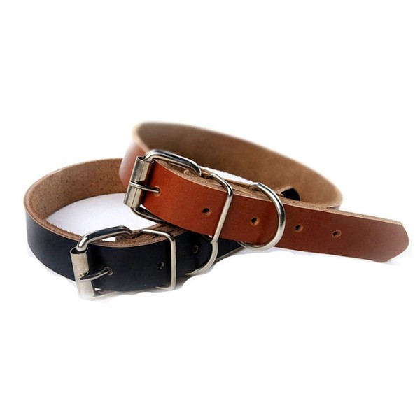 Genuine Leather Dog Collar Soft, Comfortable and Highly Durable (XS,