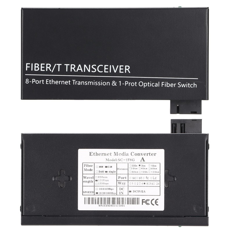 Ethernet Media Converter Dual Interface RJ45 10 / 100 /