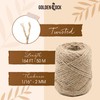 GOLDEN COCK Natural Jute Twine for Crafts Gardening Plant Accessories