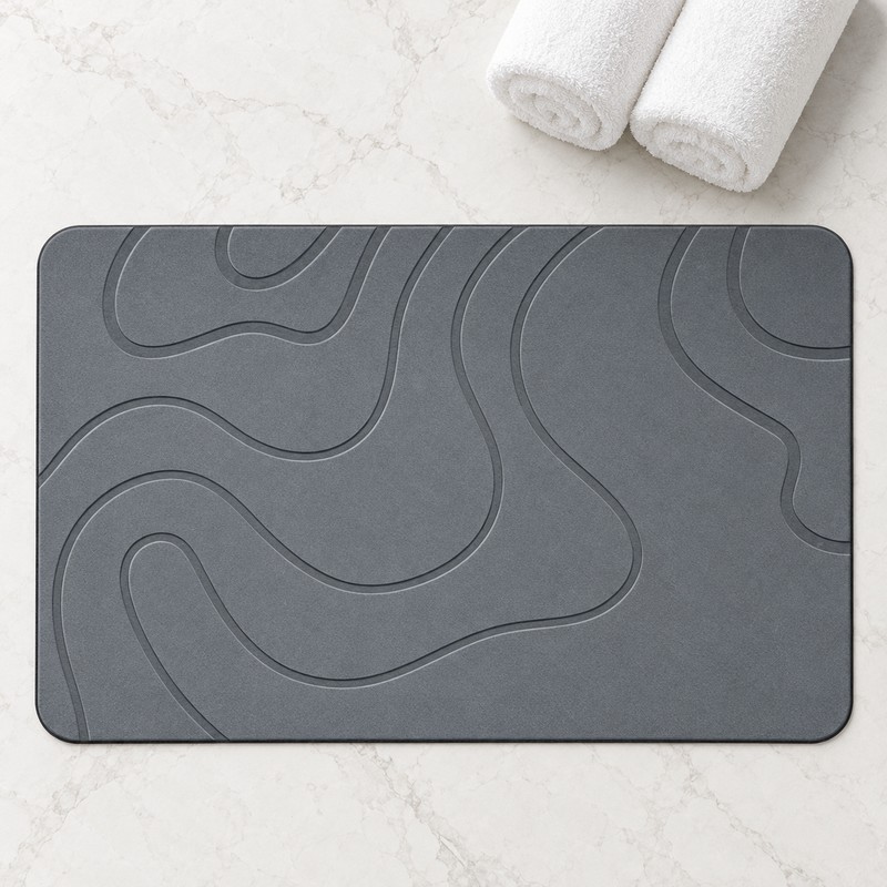 Diatomite Bath Drying Mat – Soft Quick-Dry Absorbent Non-Slip Bathroom