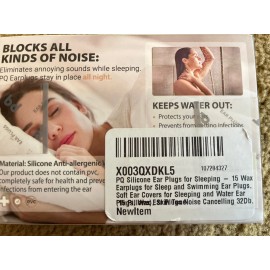 PQ Wax Ear Plugs, 15 Wax Pillows — Anti Snoring Block Water Noise Cancelling