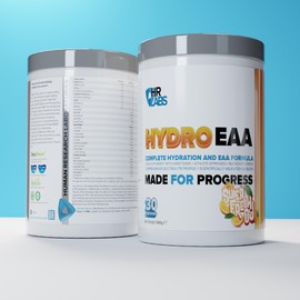 HR Labs HydroEAA, Complete Hydration & EAA Essential Amino Acid Formula, with Comprehensive Electrolytes Profile, 540g, 30 Servings, 4 Flavours (540g, Super Fresh OJ)