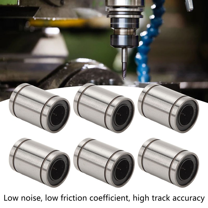 10 Pcs Linear Ball Bearing LM12UU 12mm ID 21mm OD
