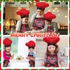 Geyoga 4 Sets Christmas Kids Apron and Chef Hat with