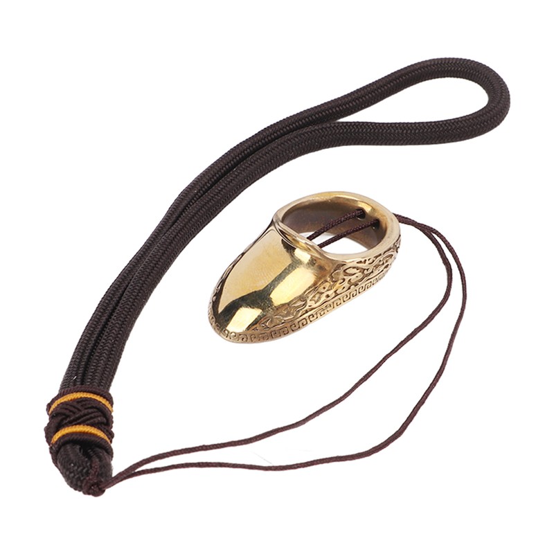 Archery Thumb Rings Good Protection Engraving Pattern Brass Finger Protector