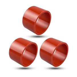 3Pcs Drain Line Sleeve Gasket Fit for Pitco Fryers, Drain Tube Seal Replace 60059302, Red