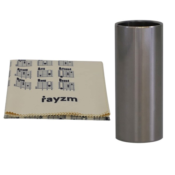 Rayzm Stainless Steel Guitar Slide & Guitar Chords Chart Cleaning