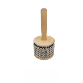RsNifti Cabasa Wooden Percussion Instrument Hand Shaker Musical Instrument (Diameter 8.5 cm)