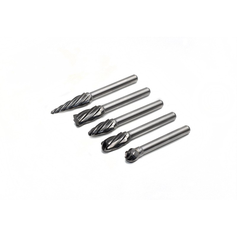 YUFUTOL Carbide Burrs for Aluminum - 5pcs Aluma Cut Carbide
