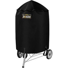 JIESUO 18 Inch Grill Cover for Weber Charcoal Kettle: Heavy Duty Waterproof Weather Resistant BBQ Grill Covers