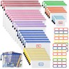 Pack of 36 Document Bags with Zip A4 A5 A6