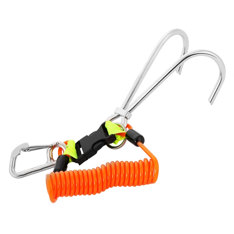 KEEP DIVING Stainless Steel Reef Hook Diving Safety Accessories (Orange)