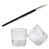 Glamified Dappen Dish Bowl Set of 2 Cup and Eyebrow